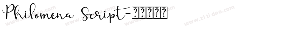 Philomena Script字体转换